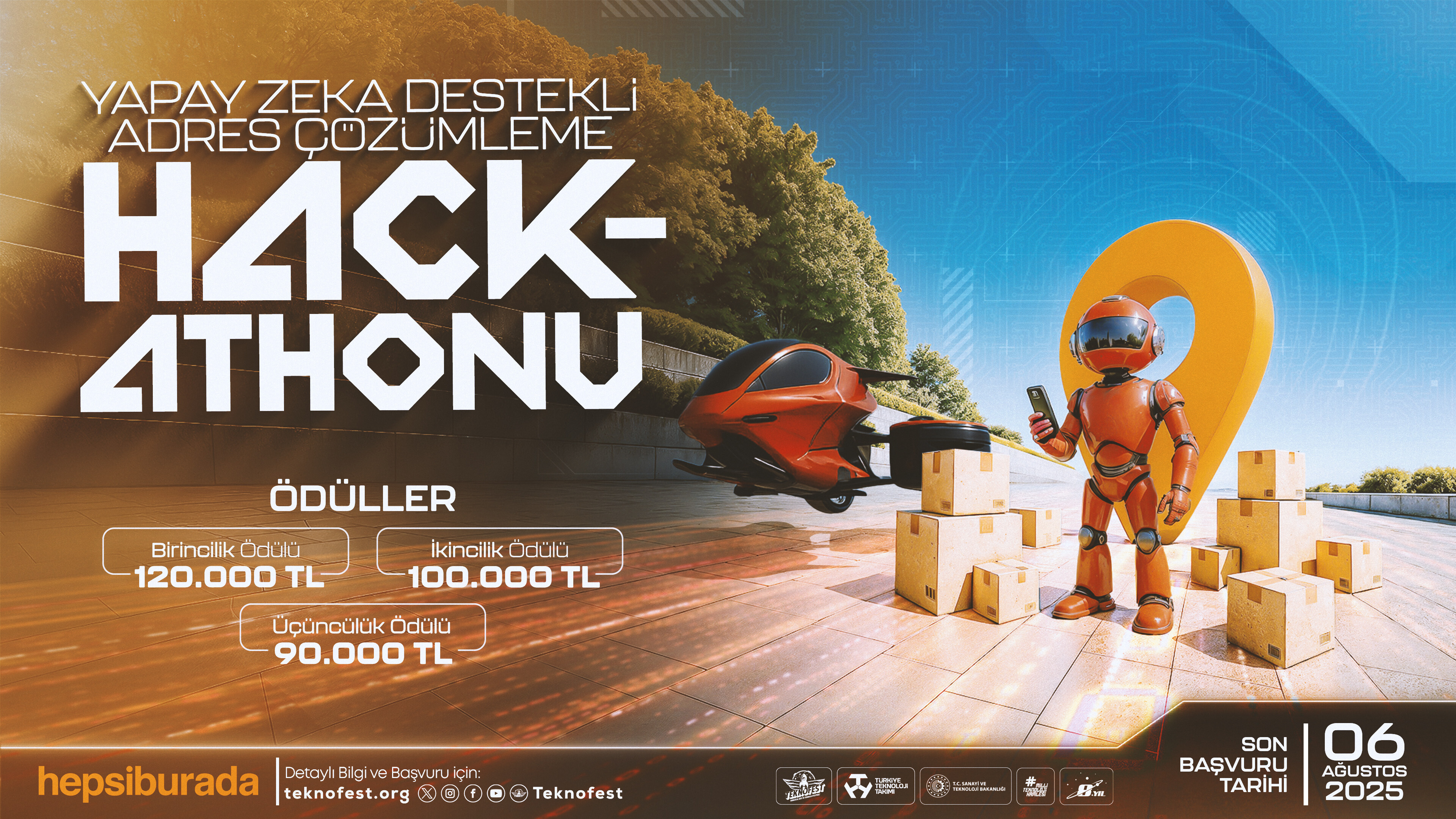 Hepsiburada’nın TEKNOFEST “Yapay Zeka Destekli Adres Çözümleme Hackathonu” için Başvurular Başladı