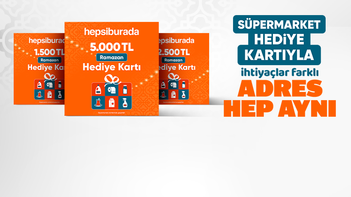 Hepsiburada’dan Ramazan’a Özel Hediye Kartları